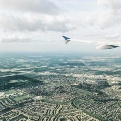 Plane view from the sky