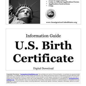 U.S. Birth Certificate