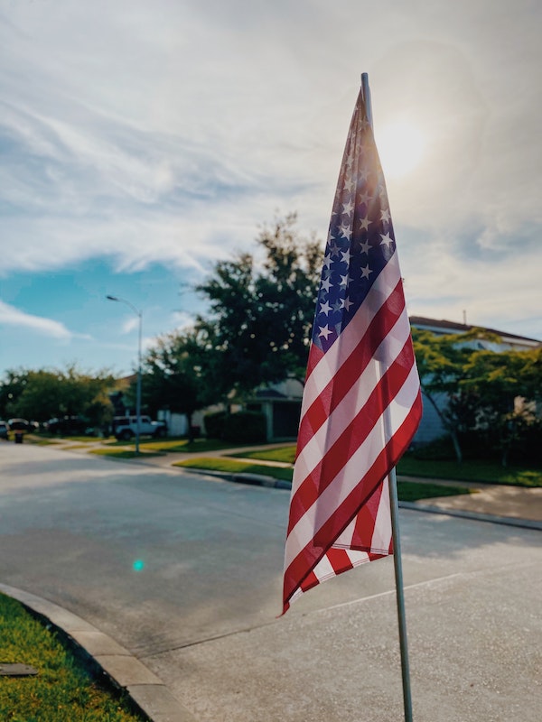 The oath of allegiance ceremony in USA